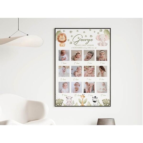 Tablou personalizat prima aniversare 1 an