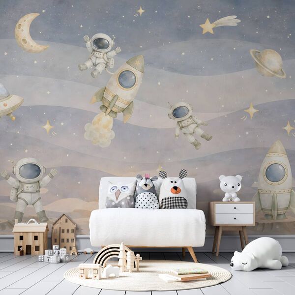 Tapet pentru copii Little Astronauts
