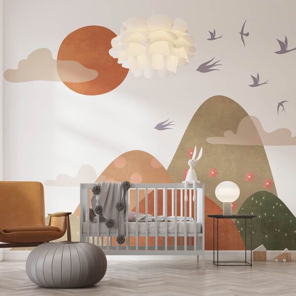 Tapet pentru copii Serene Sunset Hills