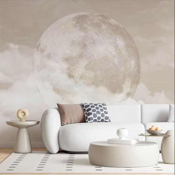 Tapet Premium Soft Glow Moon Light Mocha