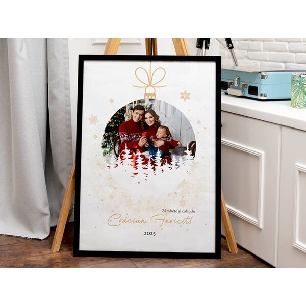 Tablou colaj personalizat cu fotografiile tale de Craciun