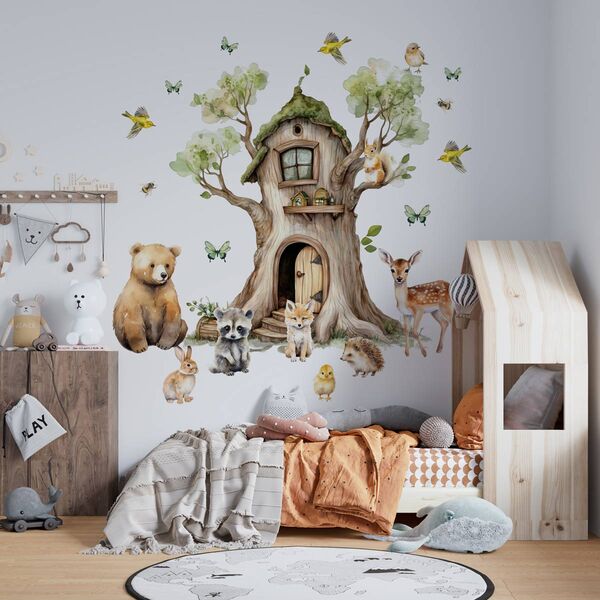 Sticker textil Tree House