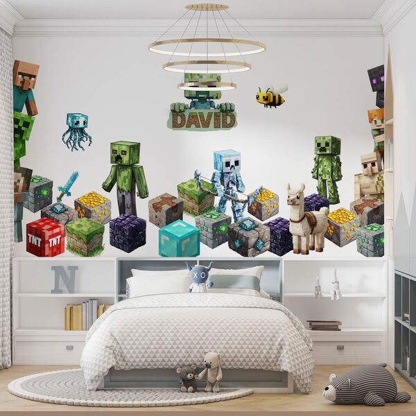 Sticker textil de perete Minecraft