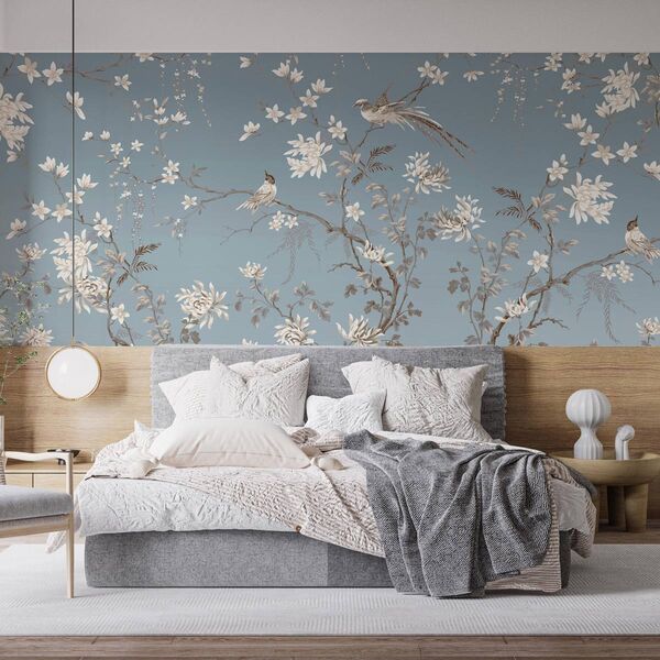 Tapet Premium Blue Chinoiserie