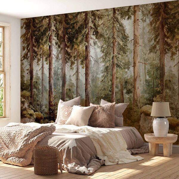 Tapet Premium Evergreen Pines