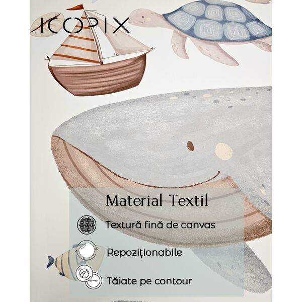 Sticker material textil repozitionabil