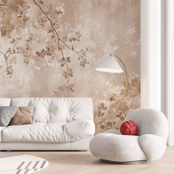 Tapet Premium Botanical Branch Beige