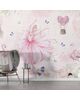 Tapet pentru copii balerina si flamingo