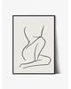 Tablou Abstract Art Woman Form Line Art