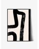 Tablou Abstract Watercolor Black Lines
