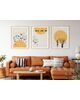 Set tablouri Art Prints minimalist soare