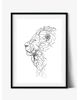 Tabloul Line Art Lion